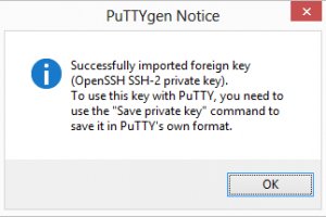 Puttygen not a private key