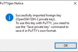 Puttygen unable to use key file